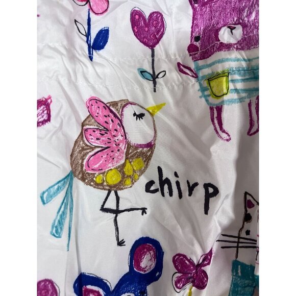 Haxin Cat Raincoat Jacket 2Y White Hoodie Preppy Modern Retro - Picture 7 of 16